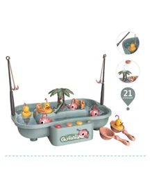 Little Angel Kids Toys Electric Fishing Toy with 21 Accessories - Grey