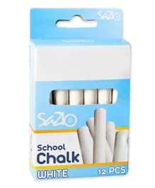 STATOVAC Yobo School Chalks White - Pack of 12