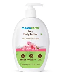 Mamaearth Rose Body Lotion with Rose Water and Milk For Deep Hydration - 400mL