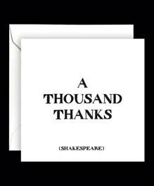 Quotable Card -  A Thousand Thanks