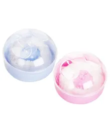 Star Babies Baby Powder Puff Blue and Pink -Pack of 2
