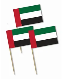 Party Magic UAE Flag Cocktail Sticks - Pack of 50