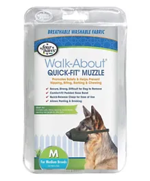 Four Paws Quick Fit Dog Muzzle - Black