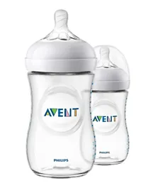 Philips Avent Natural  Feeding Bottles Pack of 2 - 260mL Each