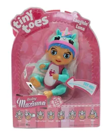 Baby Maziuna Tiny Toes Interactive Doll - Pink
