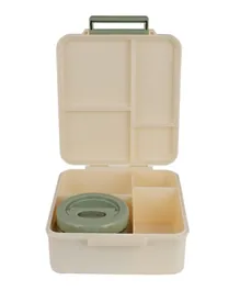 Little IA Woodland Thermal Jar Lunch Box - Off White