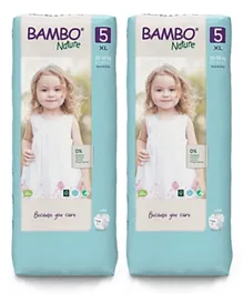 Bambo Nature Eco Friendly Diaper Size 5 Value Pack of 2 - 88 Pieces