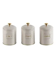 Danube Home Adrian Storage Canister Beige - 3 Pieces