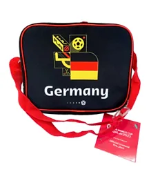 حقيبة غداء فيفا 2022 بتصميم مربع الدول لألمانيا - أسود