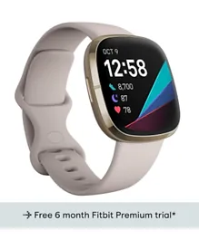 Fitbit Sense Smart Watch - Lunar White