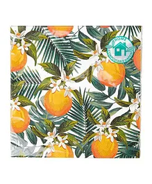 Talking Tables Fiesta Orange Palm Napkin - 20 Pieces