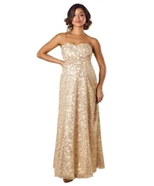 Mums & Bumps Tiffany Rose Olivia Maternity Gown - Champagne Shimmer