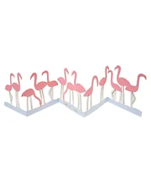 Meri Meri Flamingos Birthday Card with Envelope - Pink