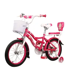 Mogoo Princess Kids Bicycle 16 Inch - Ruby Pink