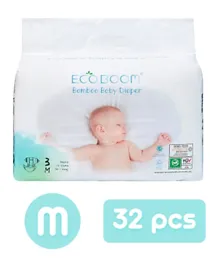 Eco Boom Organic Bamboo Diapers Size 3 -  32 Pieces