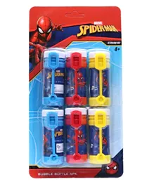 Marvel Spider Man Bubble Bottle Pack of 6 - Multicolor