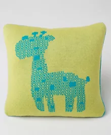 Pluchi Knitted Baby Pillow Cover Giraffe - Green