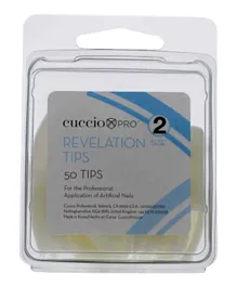 Cuccio Pro Revelation Tips Acrylic Nails Size 2 - 50 Pieces