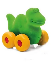 Rubbabu Soft Toy Aniwheelies  Dinosaur Large - Green