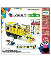 Magna Tiles Sesame Street the Monster at the End of the Story 14 Pieces - Multicolor