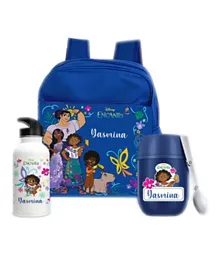Essmak Disney Eacanto Personalized Thermos and Backpack Set Blue - 11 Inches