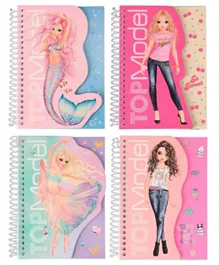 Top Model Spiral Notebook Book Assorted Pack of 1 - 40 Pages