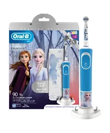 Oral-B D 100.414 2 Kids Electric Toothbrush Disney Frozen with Travel case special edition