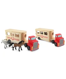 عربة حصان خشبية من ميليسا & دوج - بيج