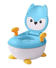 كرسي تدريب الطفل على الحمام ليتل أنجل بتصميم غزال - أزرق