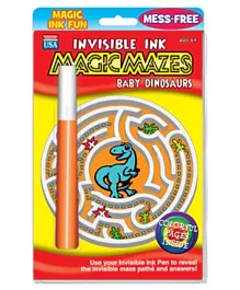 Disney International Baby Dinosaurs Magic Pen Invisible Ink & Puzzle Book -Multicolor