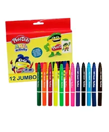 Play-Doh Jumbo Felt Tip Pens Multicolor - Pack of 12