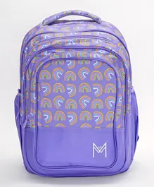 MontiiCo Rainbows Backpack Purple - 17.7 Inches