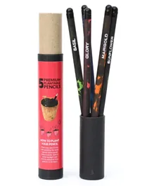 Save the Planets Ecofriendly Pencils Funky Pack of 5 - Black
