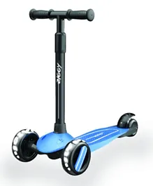 Ziggy 3-Wheel Tilt Scooter with LED light - Blue