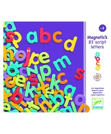 Djeco Script Letters Wooden Magnets - 83 Pieces