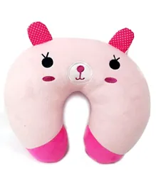 Fay Lawson Bear Neck Pillow Pink - 31 cm