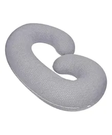 MOON Organic C Shaped Maternity Pillow- Grey