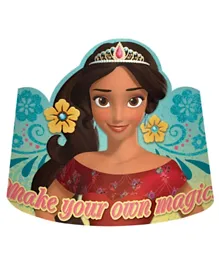 Party Centre Elena Of Avalor Paper Tiaras Multicolor - Pack of 8