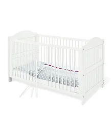 Pinolino White Kid's Cot Bed - Nina