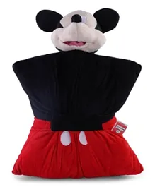 PAN Home Mickey Mouse Plush Cushion - Red & Black