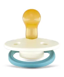Rebael Fashion Natural Rubber Round Pacifier Size 1 - Frosty Pearly Snake