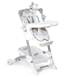 Cam Istante High Chair with Toy Bar - Teddy Grey