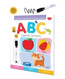 صوان - كتاب تدريب الكتابة بلا حدود للحروف الأبجدية الكبيرة ABC - إنجليزي
