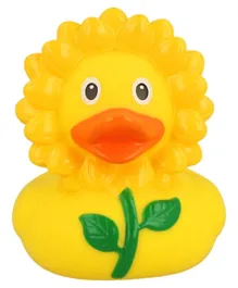 Lilalu Sunflower Rubber Duck Bath Toy - Yellow