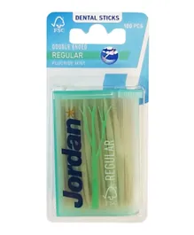 Jordan Dental Sticks Double Ended Regular - 100 Pieces