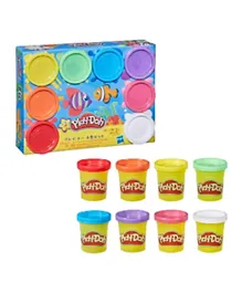 Play Doh Rainbow Non Toxic Modeling Compound Multicolor - 8 Pieces