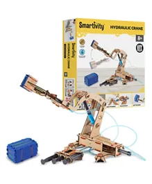 Smartivity Wooden Pump It Move It Hydraulic Crane - Yellow