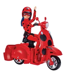 Miraculous Ladybug Switch N Go Scooter with Action Figure - 26cm