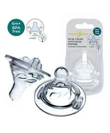 Tommy Lise  Pack of 2 Silicone Nipples - Clear
