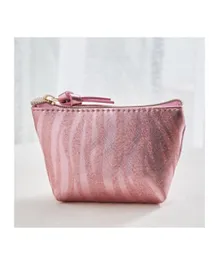 HomeBox Wild Glam Coin Purse With Glitter Print - Pink